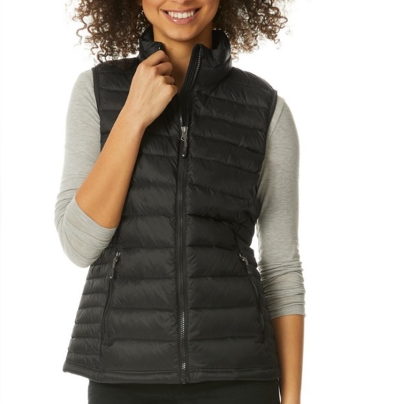 32 Degrees Women’s Heat Puffer Packable Quilted Vest - Black - Picture 1 of 9